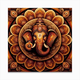 Ganesha, Hindu God Canvas Print