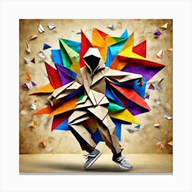 Origami Dancer 84 Canvas Print