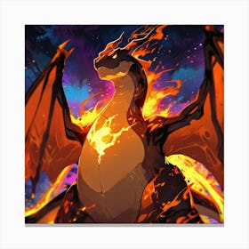 Fire Dragon Canvas Print