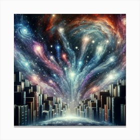 Galaxy City Canvas Print