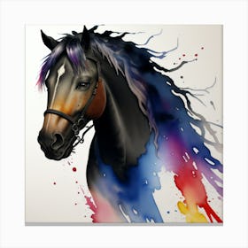 Horse Painting Canvas Print