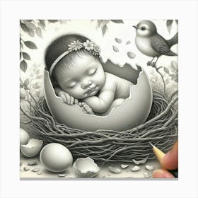 Sweet baby 4 Canvas Print