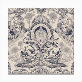 Ornate Wallpaper Canvas Print