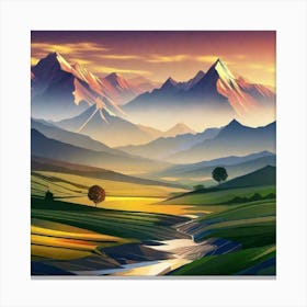 Landscape Painting 171 Canvas Print