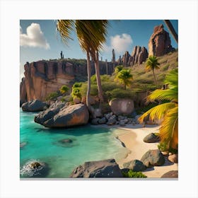 St Lucia Beach Canvas Print