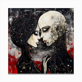 Lovers By Csaba Fikker 92 Canvas Print