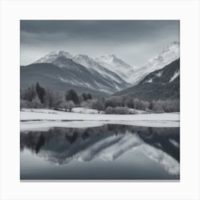 Reflections In A Lake Canvas Print