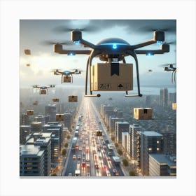 Drones In The Sky Canvas Print