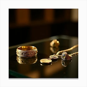 Gold Ring Canvas Print