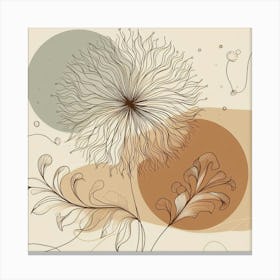 Abstract Flower 1 Canvas Print