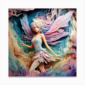 Paper Art Fairy Canvas Print