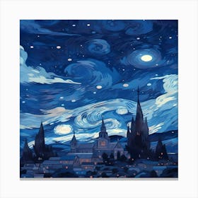 Starry Night Van Gogh Canvas Print