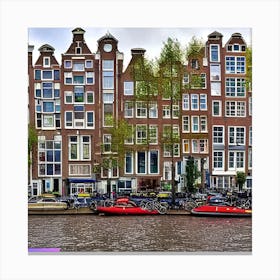 Amsterdam Canals Canvas Print