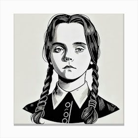 Addams Family portrait Canvas Print