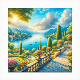 Garden In Como 1 Canvas Print