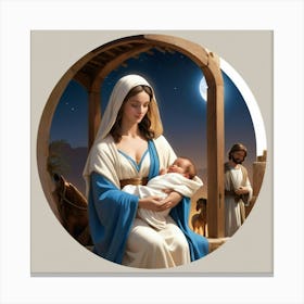 Jesus And Mary Canvas Print