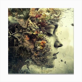 Woman'S Face 25 Canvas Print