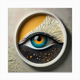 Eye Window as part of the I put an eye on you A Kaleidoscope of Gazes Series Canvas Print