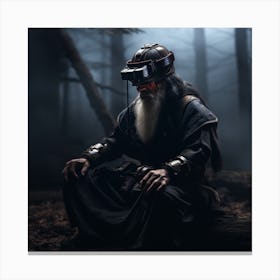 Old Man In The Forest Canvas Print