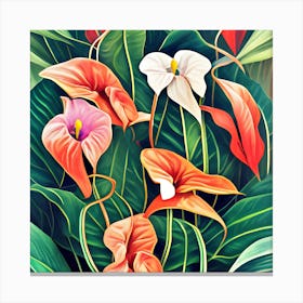 Anthurium Flowers 5 Canvas Print