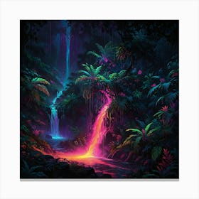 Jungle Waterfall 1 Canvas Print