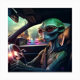 Alien Car 7 1 Canvas Print