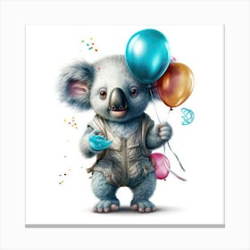 Koala Birthday Canvas Print