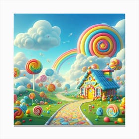 Lollipop House 1 Canvas Print