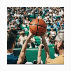 Crowd At The Basketball Game Canvas Print