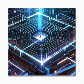 Futuristic City Canvas Print