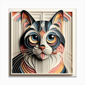 Paper Cut Art 3 Canvas Print