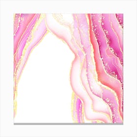 Sparkling Pink Agate Texture 06 1 Canvas Print
