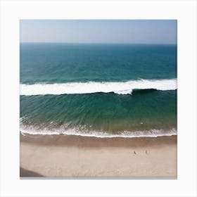 Aerial View Of A Beach 8 Canvas Print