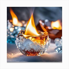 Ice Crystals Canvas Print