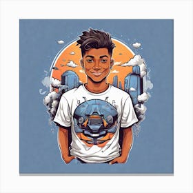 T-Shirt Design 11 Canvas Print