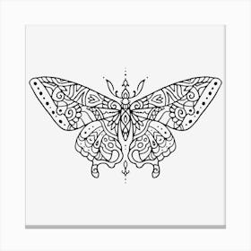 Butterfly Mandala 03 Canvas Print