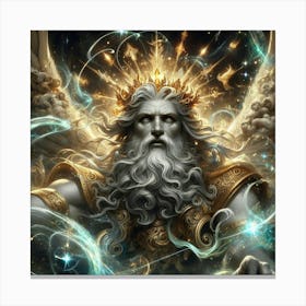 Ancient Greek God Zeus 1 Canvas Print