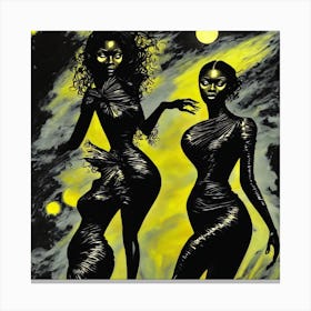 Three Black Women Canvas Print