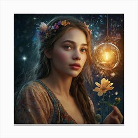 Fairytale Girl Canvas Print