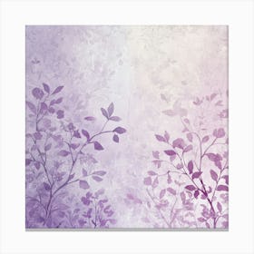 Purple Leaves Canvas Print