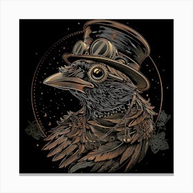 Steampunk Bird 18 Canvas Print