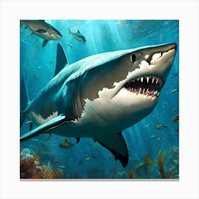 Great White Shark 1 Canvas Print