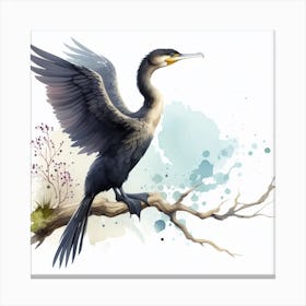 Black bird 3 Canvas Print