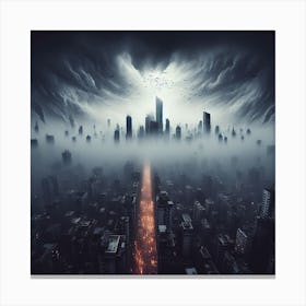 Futuristic Cityscape 1 Canvas Print