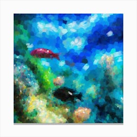 At a depth Canvas Print