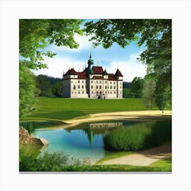 Castle In The Woods 5 Canvas Print