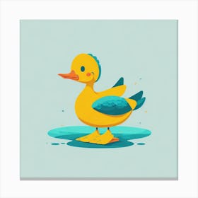 Duck Illustration Canvas Print