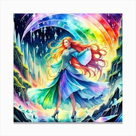 Rainbow Fairy Canvas Print