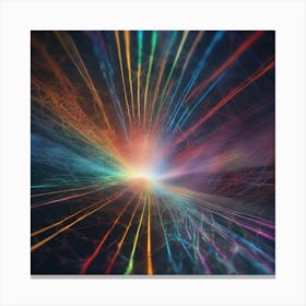 Abstract Rays Of Light 25 Canvas Print