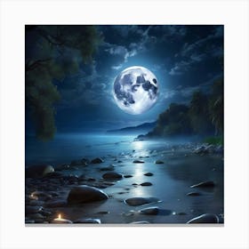 Full Moon Canvas Print